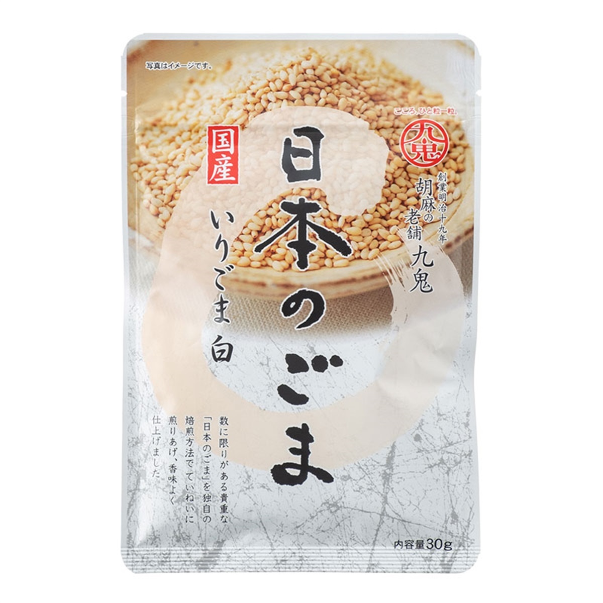 九鬼産業オンラインショップ 九鬼 日本のごま いりごま 白 30g